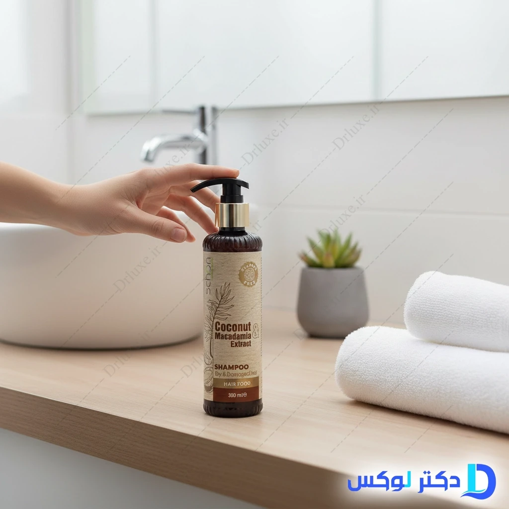 شامپو فاقد سولفات مغذی نارگیل و ماکادمیا شون